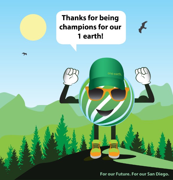 Thanks for being champions for our 1 earth!